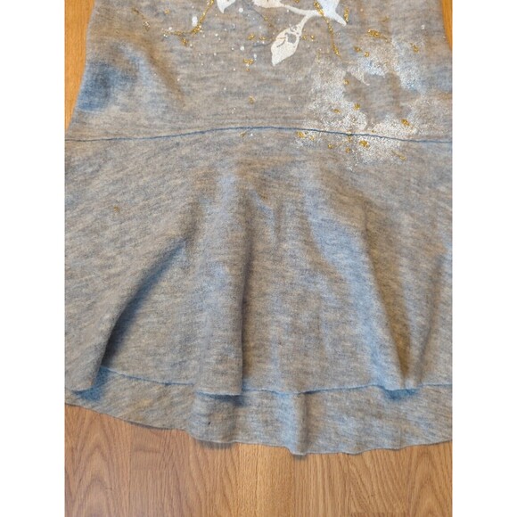 Knitted And Knotted Anthropologie Dress Small Gray Wool Drop Waist Sleeveless - Picture 5 of 13